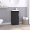 Tuhome Madrid Bathroom Vanity Sink, Metal Handle, Single Door Cabinet, Black MLW7952 - alternate 2